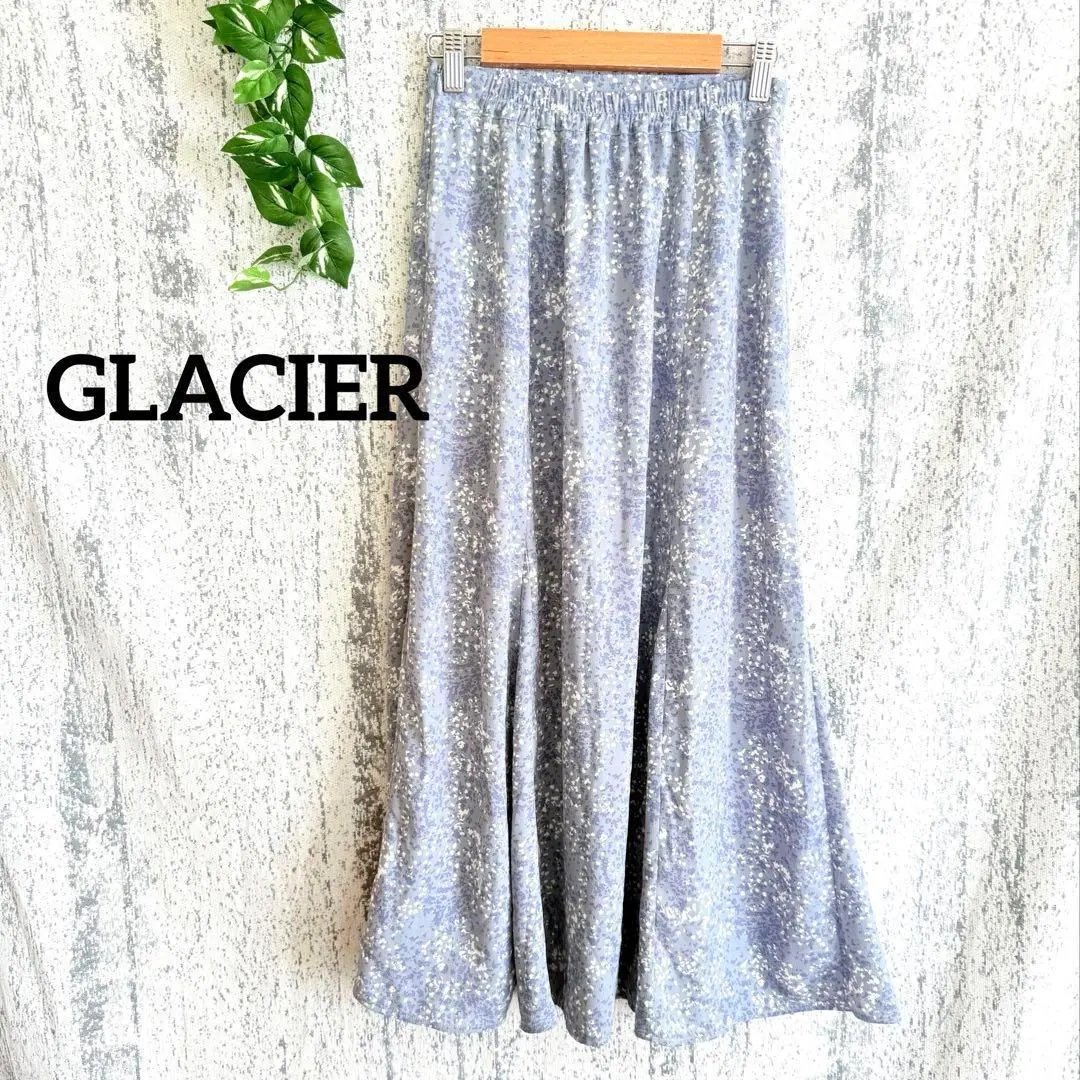 Thumbnail of [Gracia] Botanical Women's Long Flare Skirt (S) Gray
