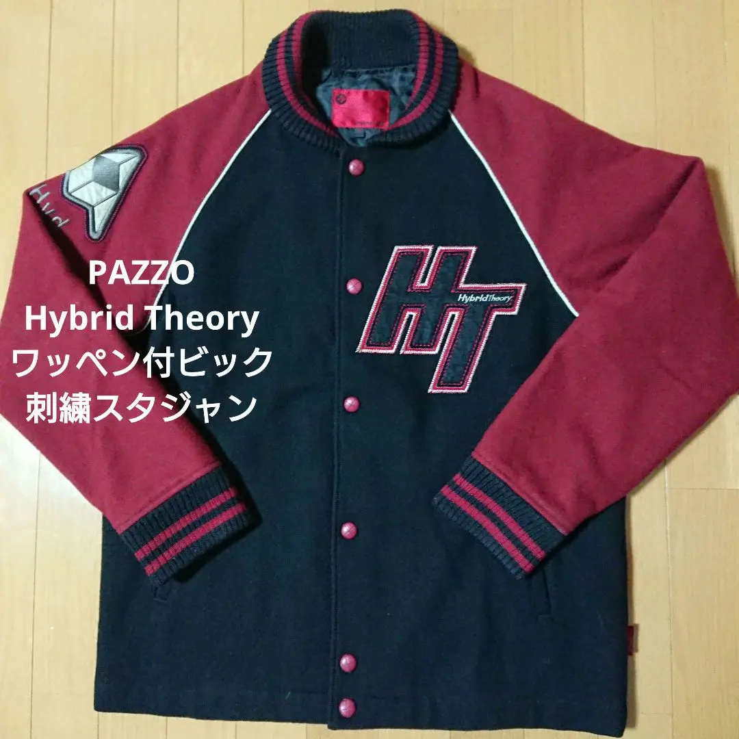 PAZZO スタジアムジャンパー PAZZO - 【人気】PAZZO CLUB パッゾ スタジャン 刺繍 牛革レザー