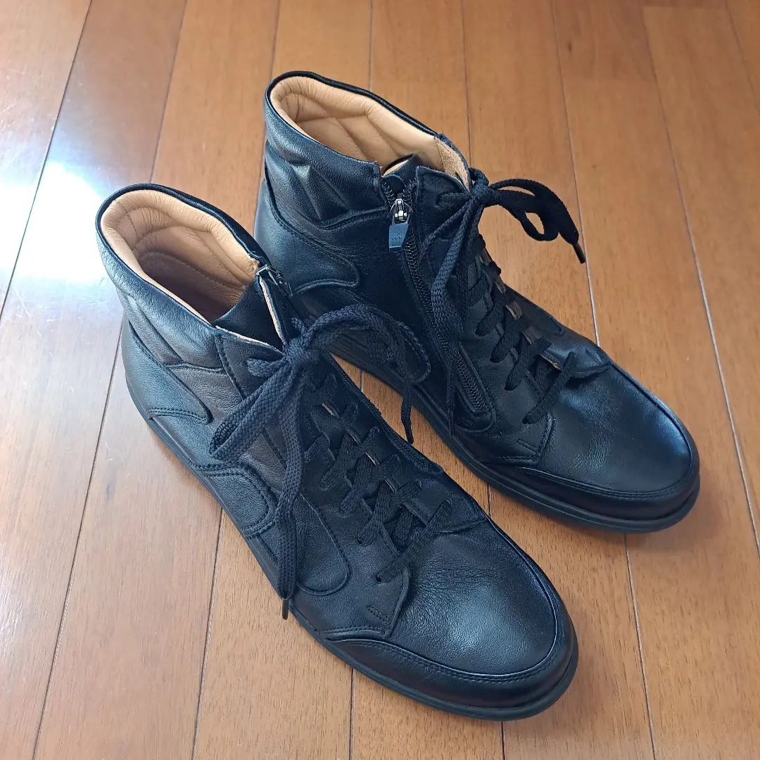 新品未使用 ベネシュ アンクルブーツ 白 革靴 22 5 BENESU