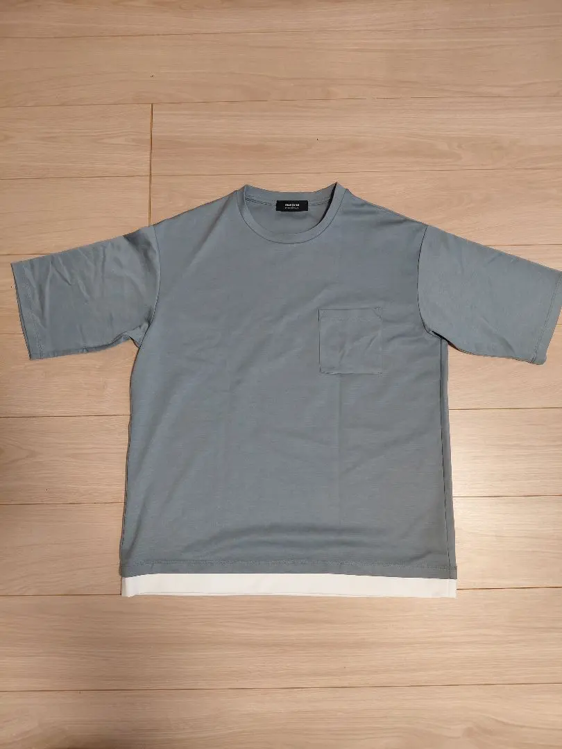 Thumbnail of COMME CA ISM Blue Gray T-shirt with Pocket