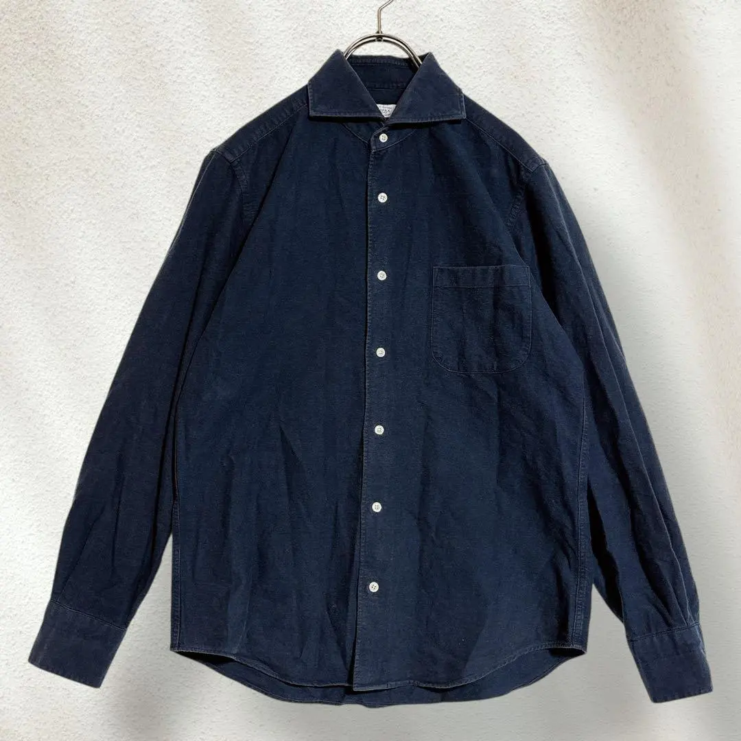 Thumbnail of Fairfax Long Sleeve Shirt Chambray M 100% Cotton Navy【1973】