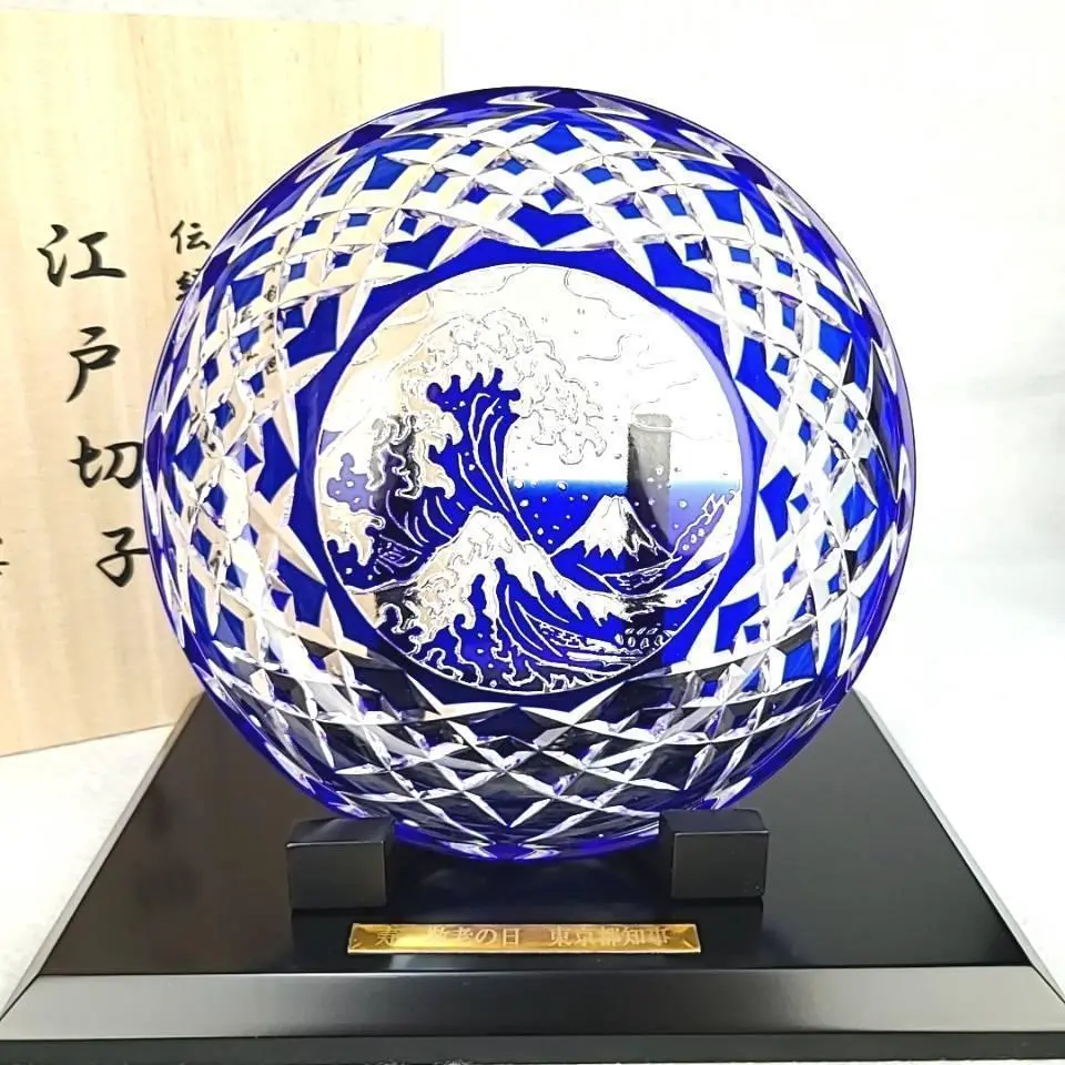 超希少品☆江戸切子 木村泰典 猪口（切子 江戸切子 薩摩切子） 超希少品☆江戸切子 木村泰典 猪口（切子 江戸切子 薩摩切子
