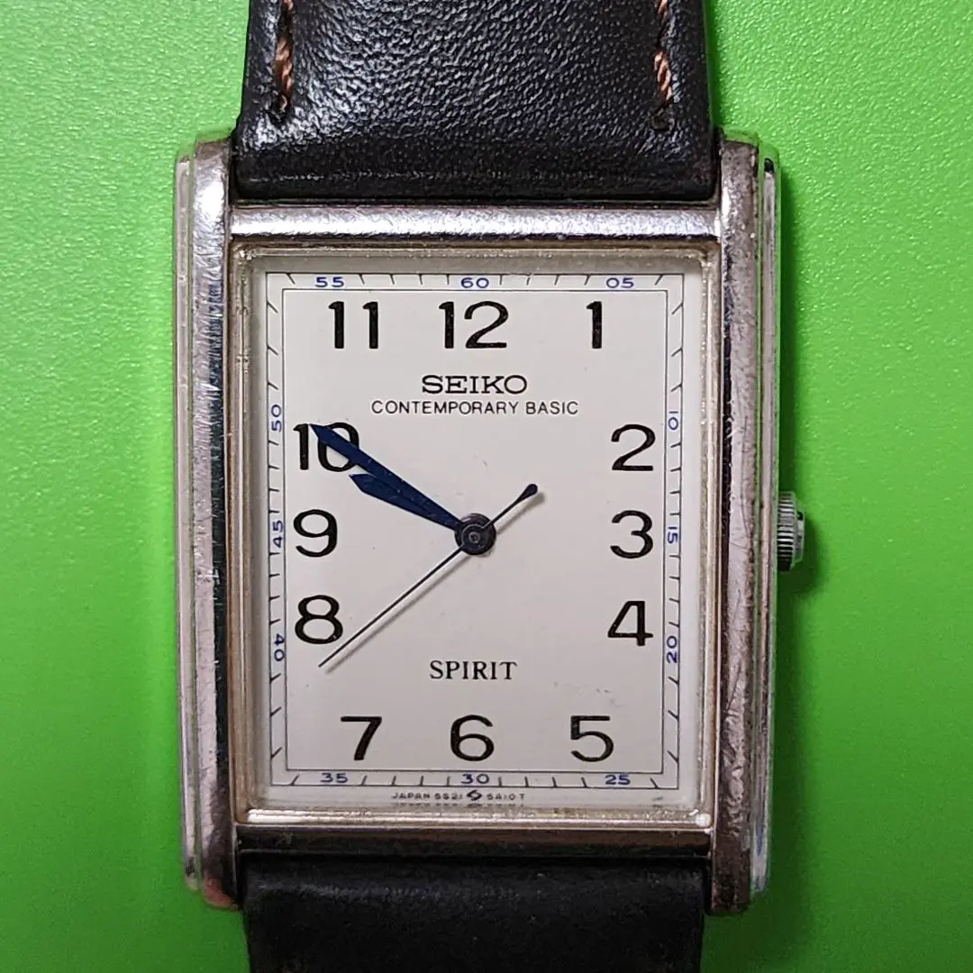 Seiko セイコー 5S21-5A00 スクエア Vintage Seiko 5S21 is the Grand Seiko Spring Drive