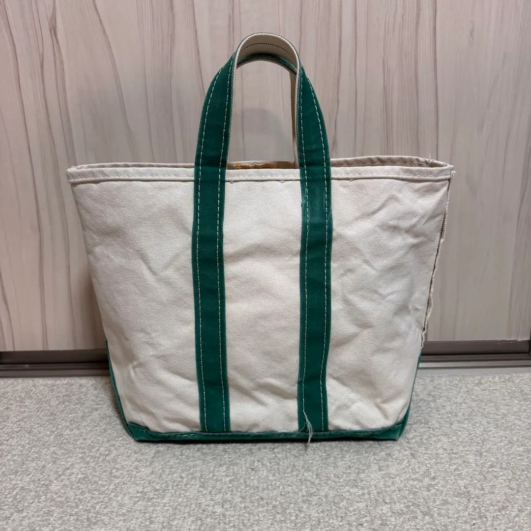Thumbnail of L.L.Bean 80's Two-Tone Giza Tag Tote Bag Green