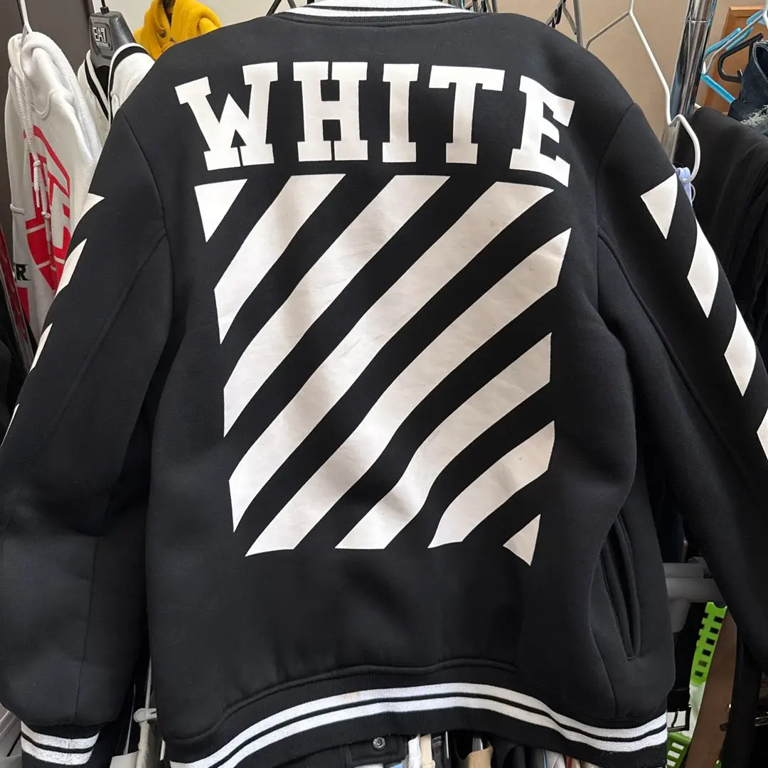 Off-White - OFF-WHITE オフホワイト スタジャン S 緑 【古着