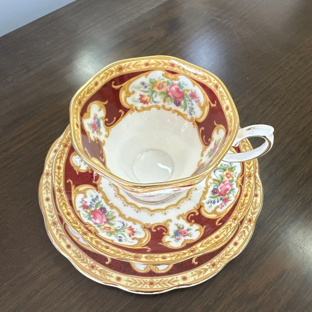 Thumbnail of Royal Albert Lady Hamilton Trio Set, Made in England, Plate: 16cm