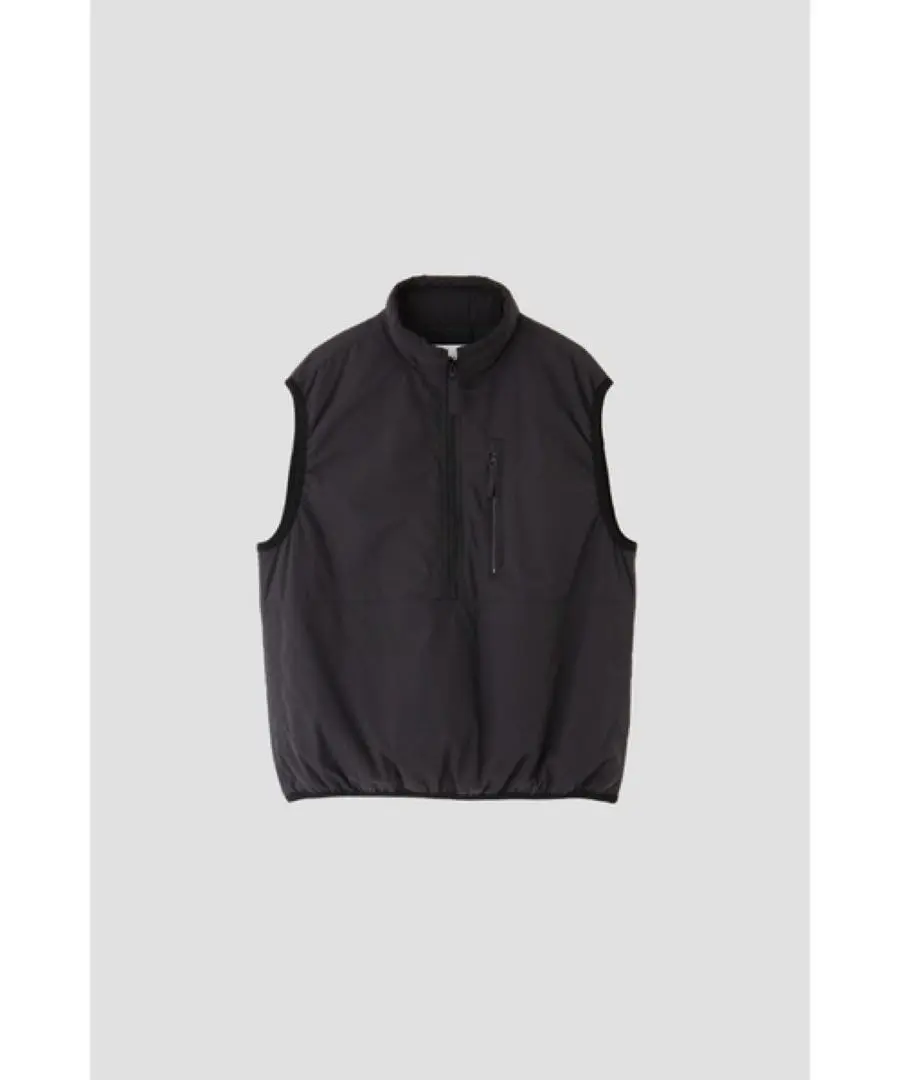 MHL. ダウンベスト M 黒 MARGARET HOWELL ダウンベスト ベスト LIGHT NYLON POPLIN