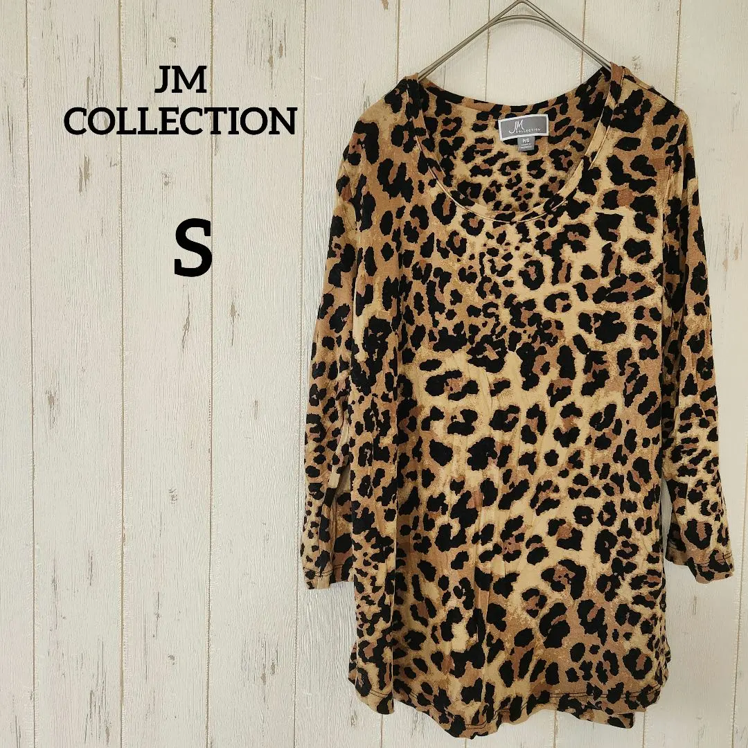 Thumbnail of JM COLLECTION [S] Leopard Print Long Sleeve Top, Stretchy Fabric, Casual ✨