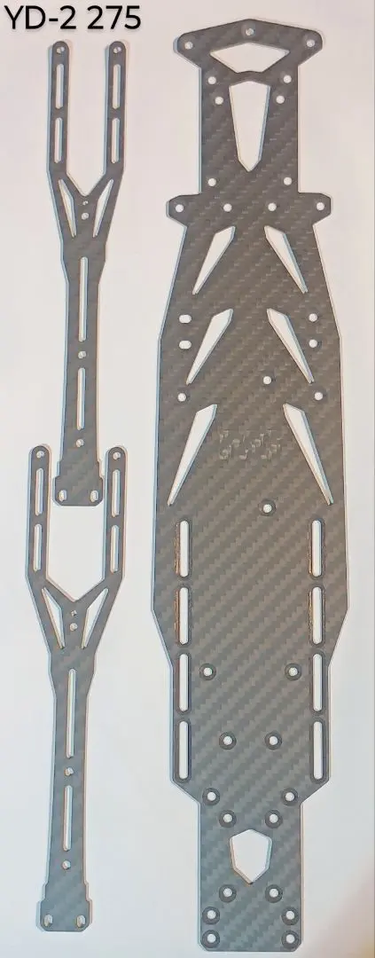 特注シルバー仕様　ヨコモ YD-2R用ナローメインシャーシ　蕨山Carbon 激安通販 オンラインショップ】日用品 特注シルバー仕様 蕨山