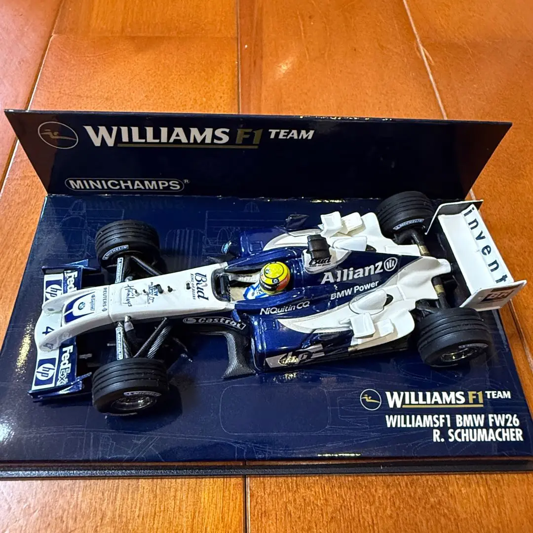 ミニチャンプス1/43ウィリアムズF1BMW FW26 前期型　本戦 2台 新品 1/43 ミニチャンプス 400040003 ウィリアムズ F1 BMW FW26 J.P.