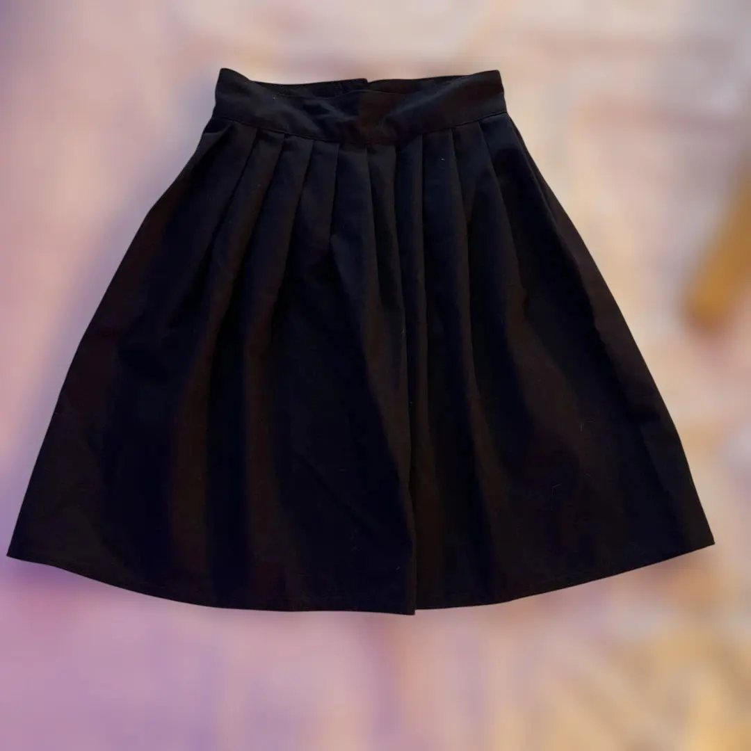 喇叭裙 黑色 短款 古董 海外商品 的縮圖
