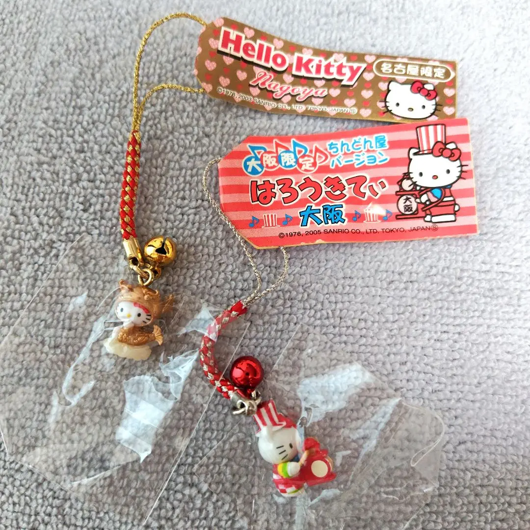 Thumbnail of On Sale! Hello Kitty Straps - Nagoya & Osaka Limited Edition - Chindon-ya (Street Musicians) Set of 2