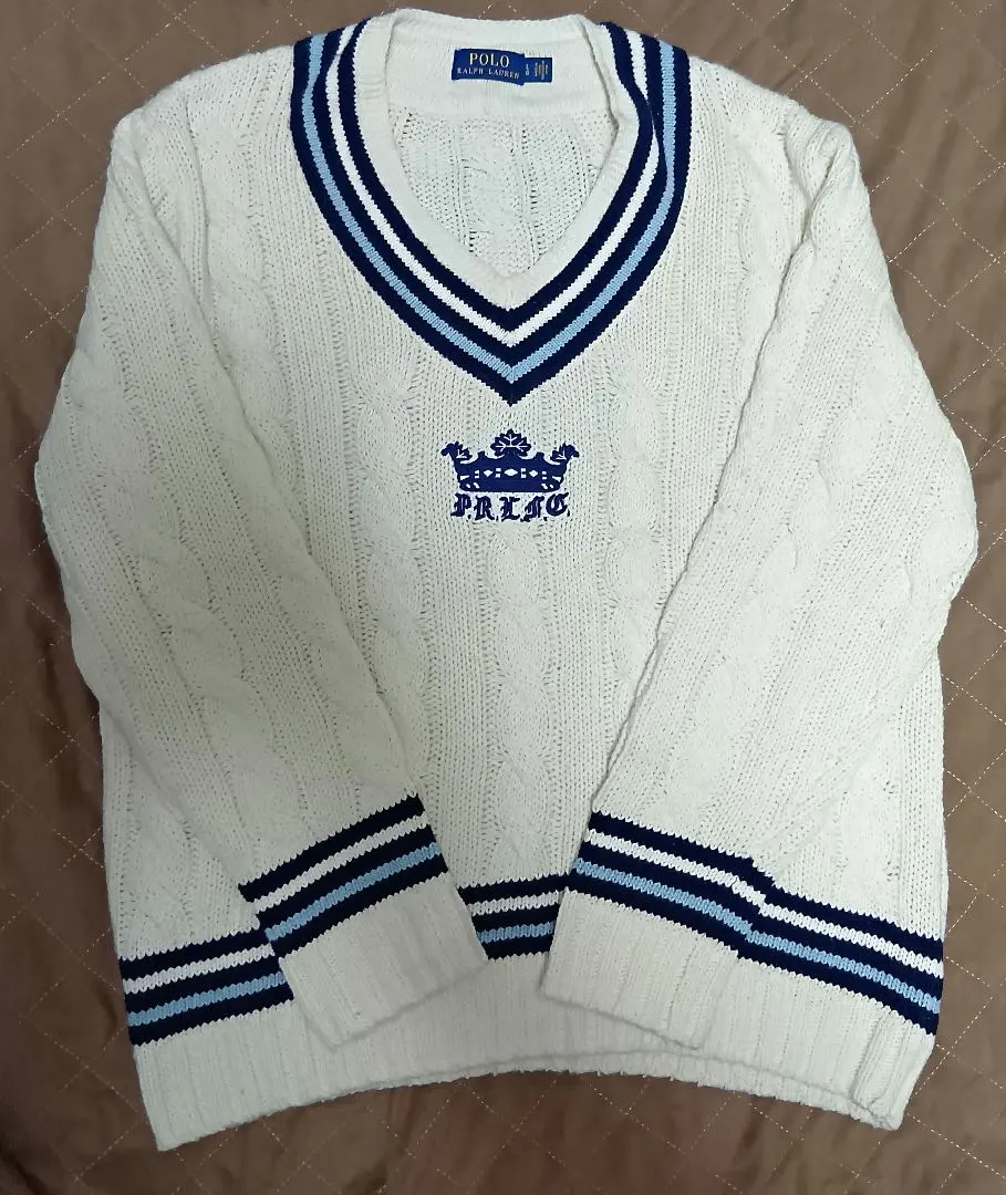 Thumbnail of Polo Ralph Lauren V-neck Chino Knit, Size L