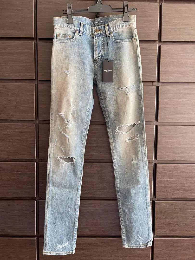 エディ期】3jsb登坂着 サンローランパリ デストロイクラッシュデニム