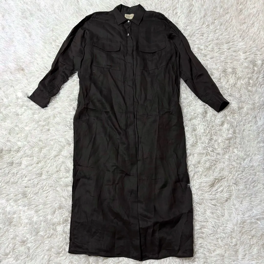 Thumbnail of United Arrows Women's Shirt Dress M Linen Black