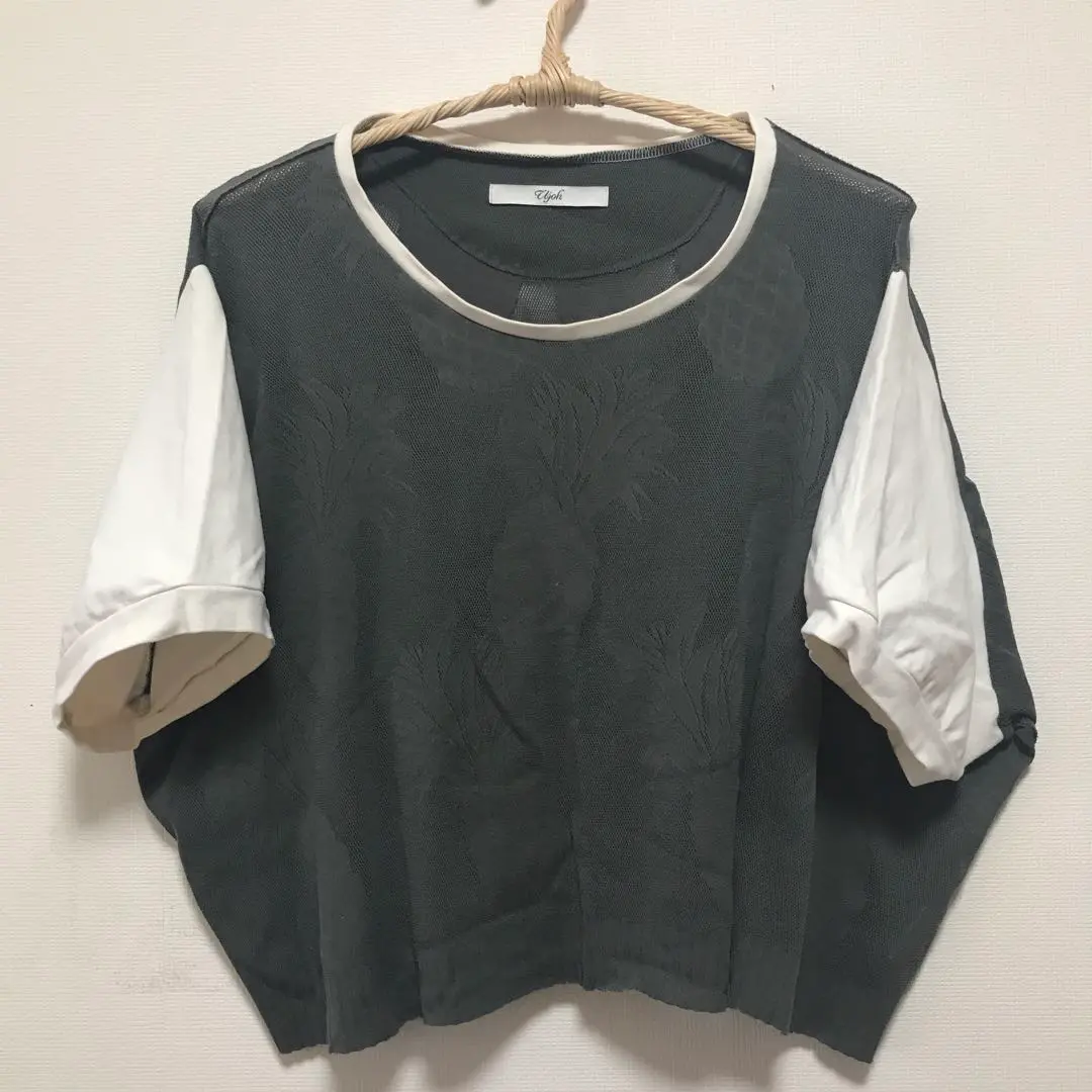 UJOHウジョー 半袖カットソー3 黒 美品ATON好きの方に UJOH（ウジョー）の「UJOH(ウジョー) 別注Curve Hem Half Sleeve