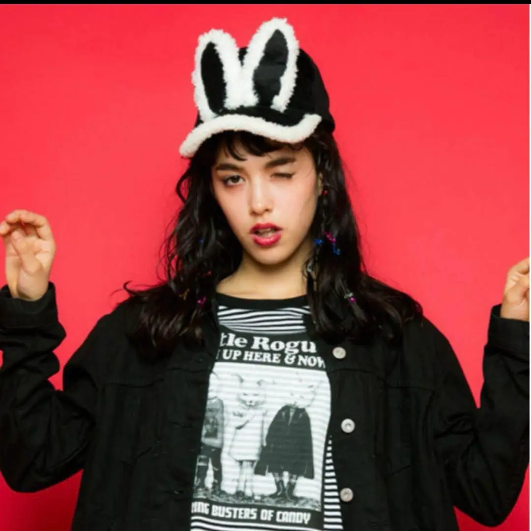 Candy Strippe CAT FLIGHT CAP 猫耳帽子 キャップ Candy Stripper キャンディストリッパー キャンスパ 猫耳 ファー