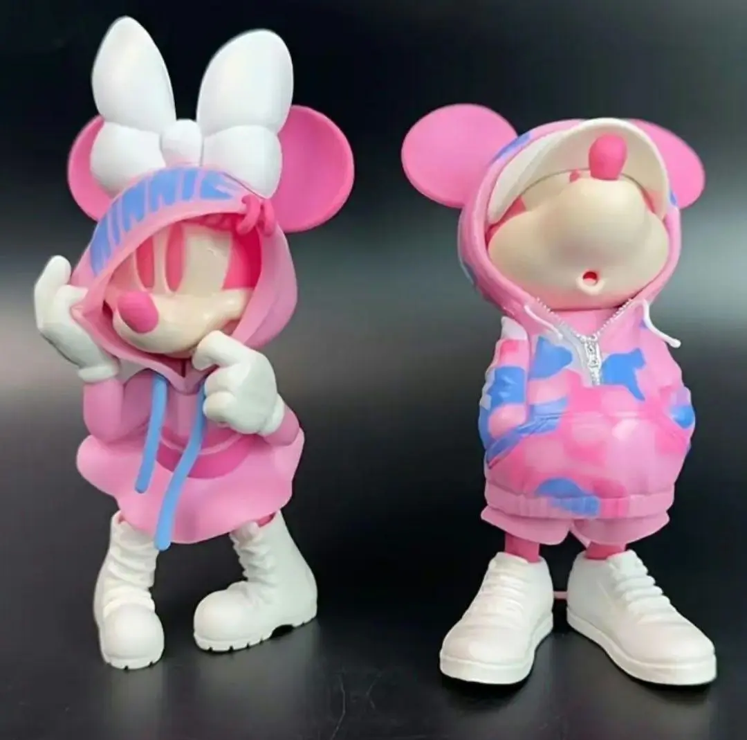 新品　ミッキー＆ミニー　ピンクパーカー　フィギュア ディズニー ミッキー ミニー パーカー ピンク フィギュア｜Yahoo