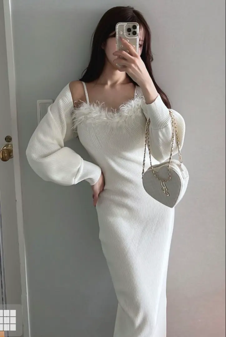 GRL 毛絨針織連衣裙×針織外套套裝 GRL 的縮圖