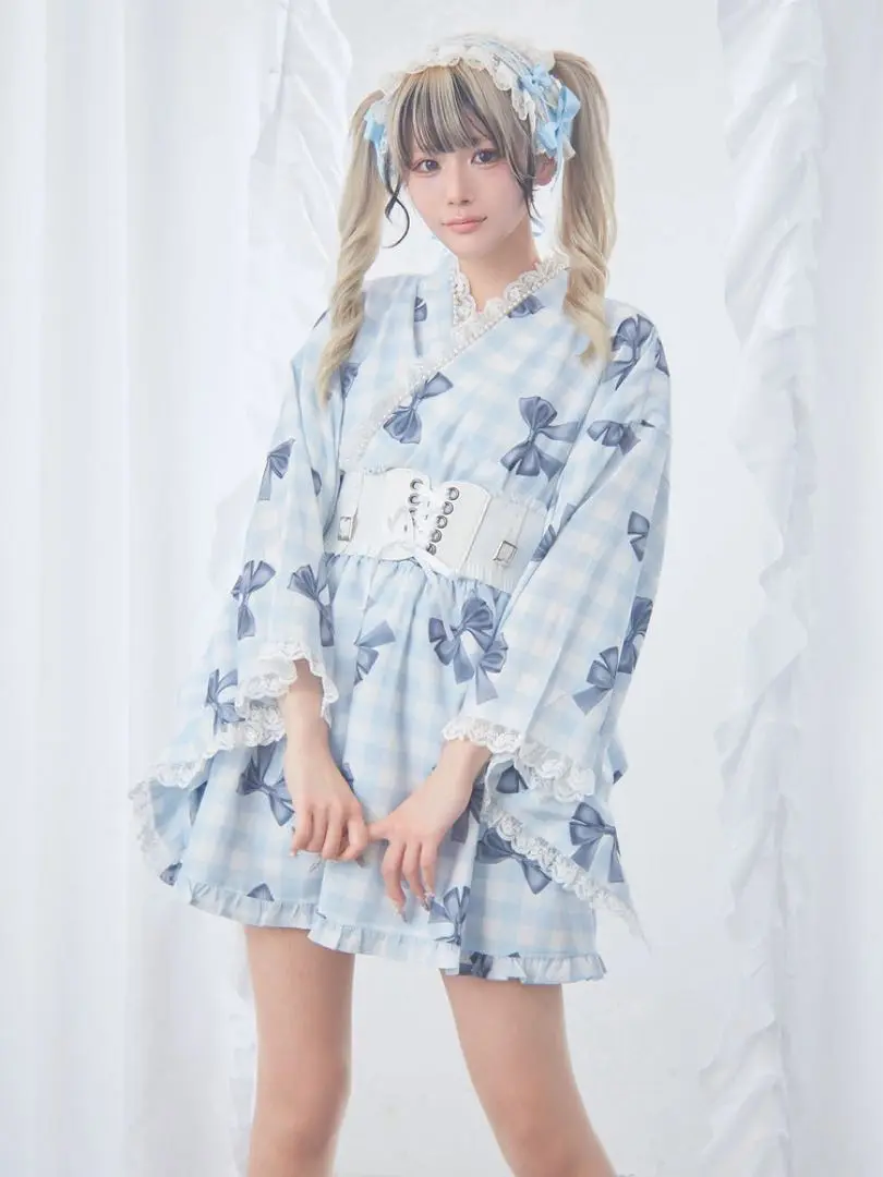 Ank Rouge 浴衣 帯付き Ank Rouge 浴衣ドレス 黒 - メルカリ