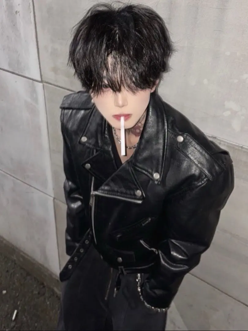 Thumbnail of Genuine Leather Double Riders Jacket Leather Jacket Belt