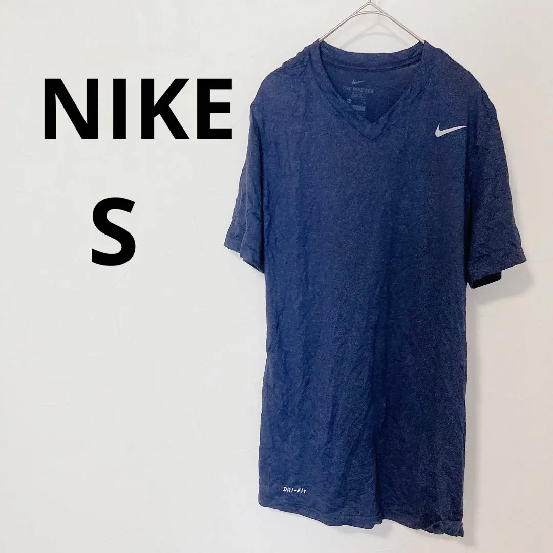 Thumbnail of Excellent Condition ✨ NIKE 【S】 Navy V-neck Short Sleeve T-shirt Nike Sportswear