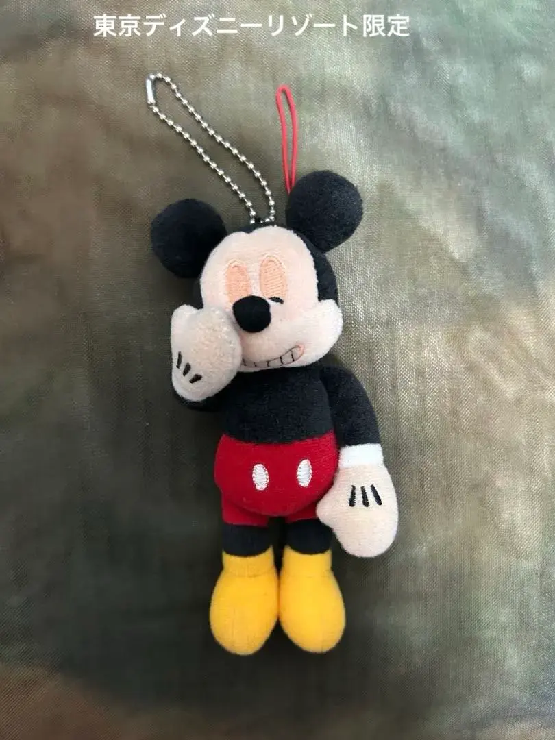 Thumbnail of Mickey Mouse strap key chain / Mischief plushie key holder