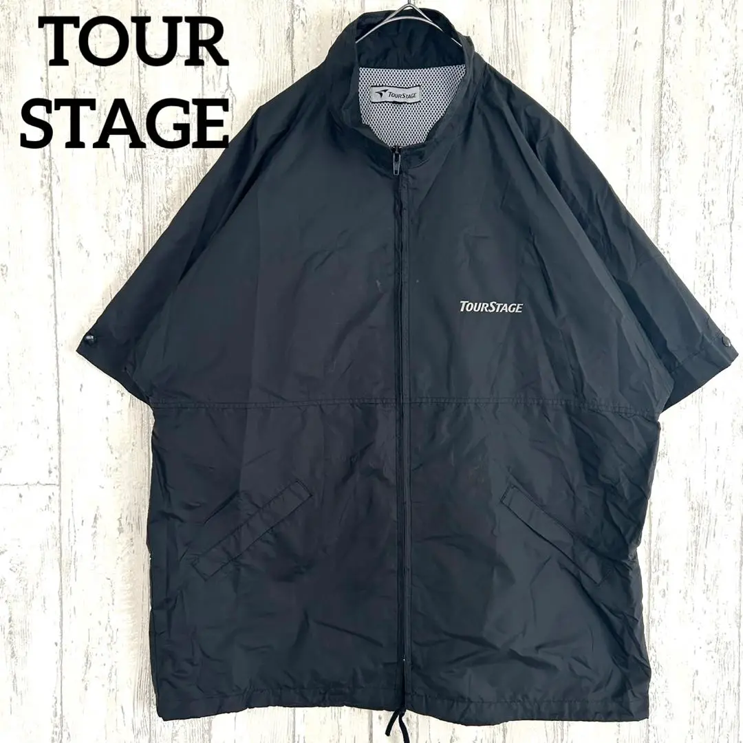 【タグ付き】TOUR STAGE ゴルフ　ナイロンジャケット　2way タグ付き】TOUR STAGE ゴルフ ナイロンジャケット 2way