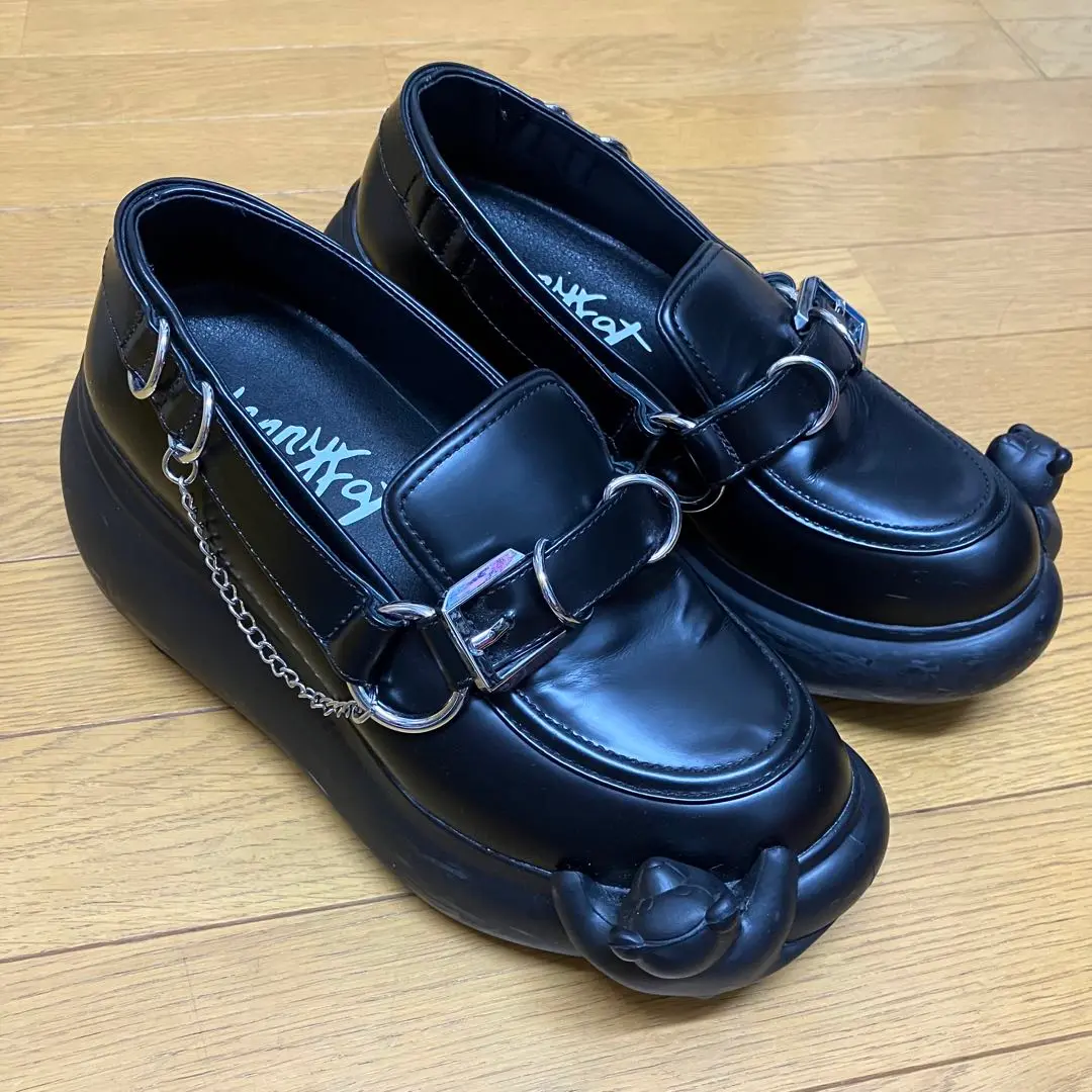 mikiosakabe ミキオサカベ　エナメルローファー MIKIOSAKABE】cream / black × black dip / エナメルローファー