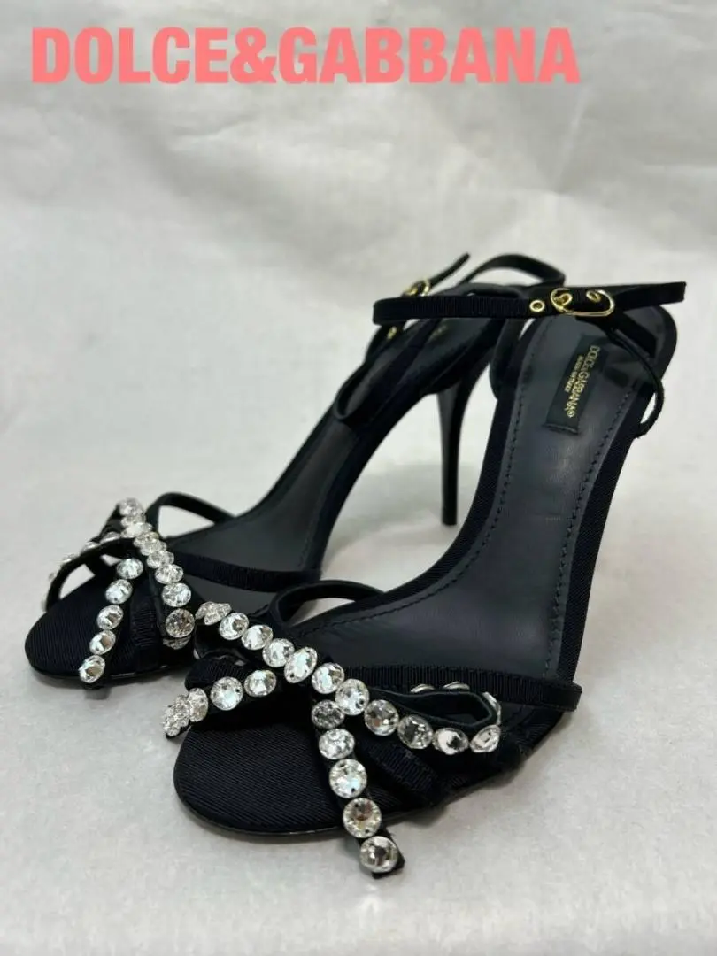 国内配送【DOLCE&GABBANA】ラインストーン サンダル cx-lsd-j40-th.jpg