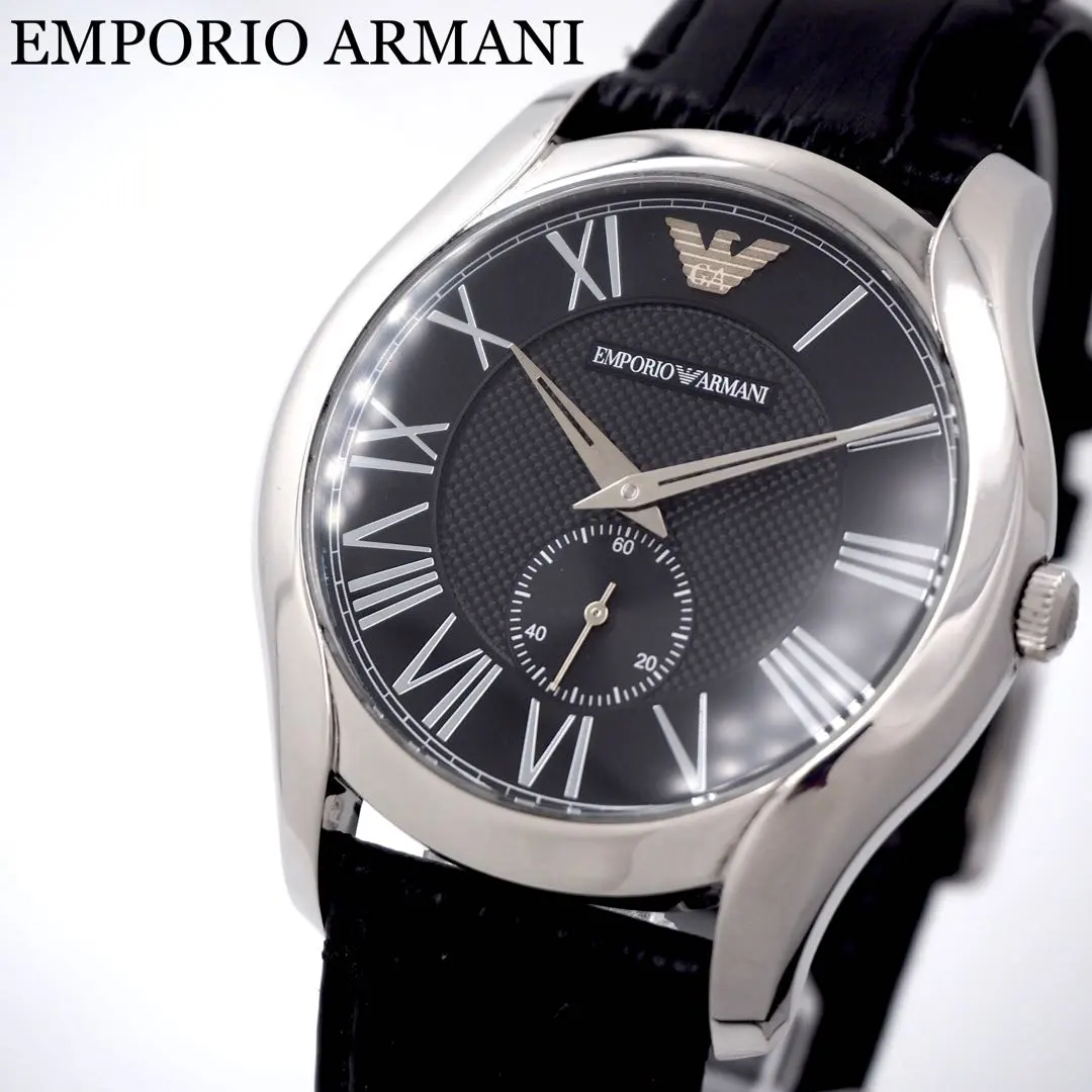 430 エンポリオアルマーニ 手錶 男士 AR-1703 黑色 小秒針 的縮圖