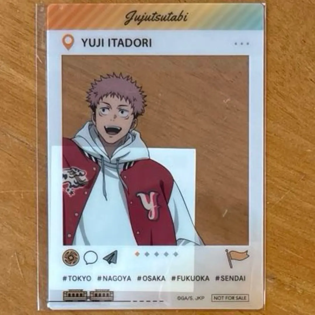Thumbnail of Jujutsu Kaisen Juju Travel Mini Game C Prize Clear Bromide Yuji Itadori