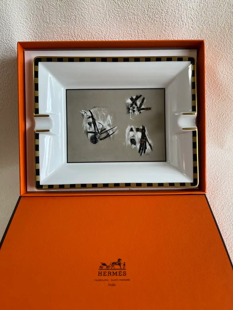 HERMES - 【HERMES】エルメス アッシュトレイ 灰皿 馬柄 陶器