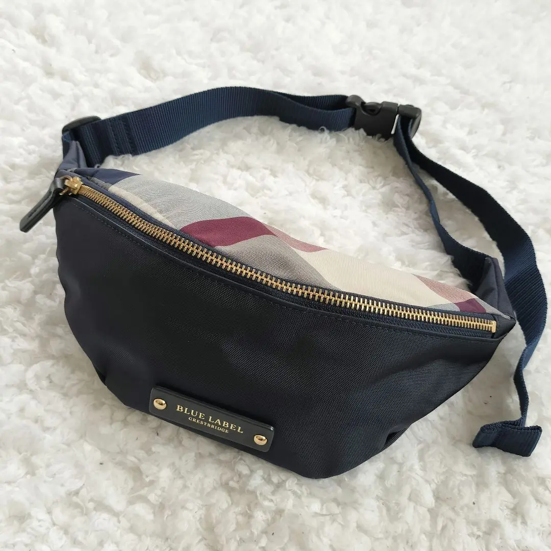 希少 美品 バーバリーブルーレーベル ウエストポーチ ボディバッグ ノバチェック バーバリーブルーレーベル ボディバッグ ウエストバッグ ノバ
