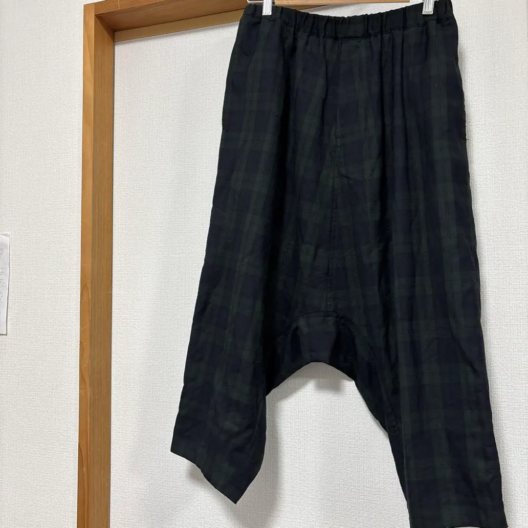 COMME des GARÇONS コムコム サルエルパンツ 黒 コムコム コムデギャルソンCOMME des GARCONS ウール縮絨ドット