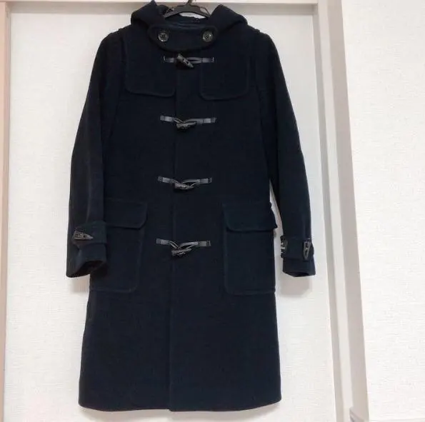 Thumbnail of Navy duffle coat with hood