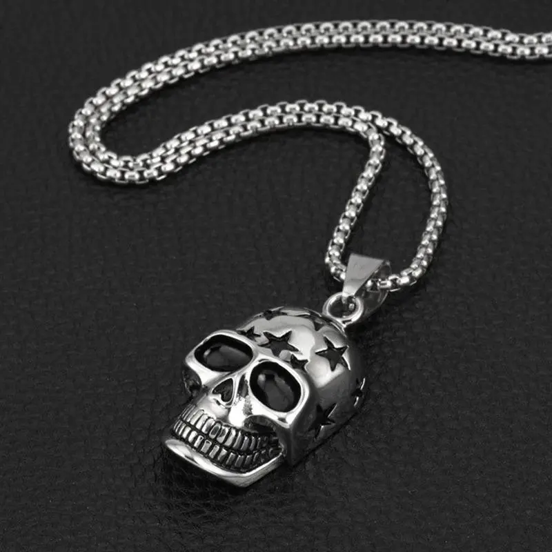 Thumbnail of Brass Skull Head Skeleton Necklace Accessory Item