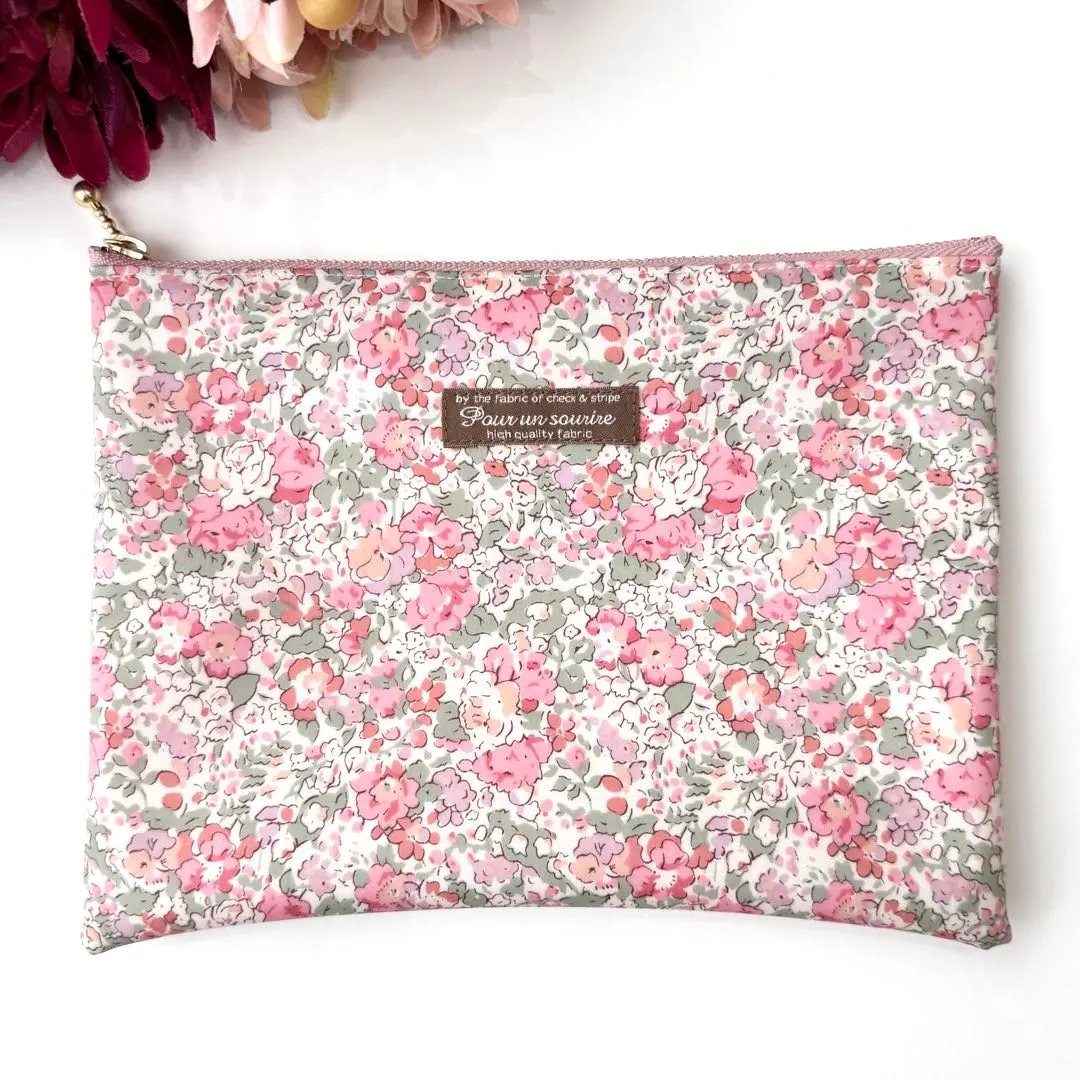 Thumbnail of Liberty Flat Pouch - Claire-Aude - Pink系 - Handmade - Small Gift