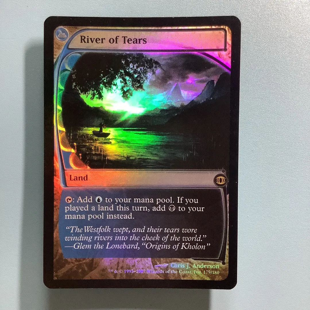 mtg 涙の川　初版　日本語foil mtg 涙の川 初版 日本語foil 涙の川/River of Tears《日本語