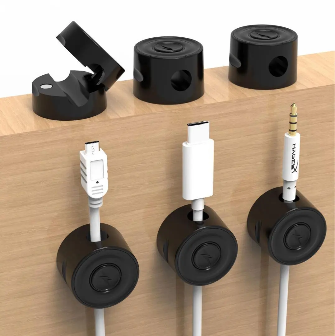 Thumbnail of Set of 6 Cable Holders, Magnetic Cable Clips, Cord Organizers