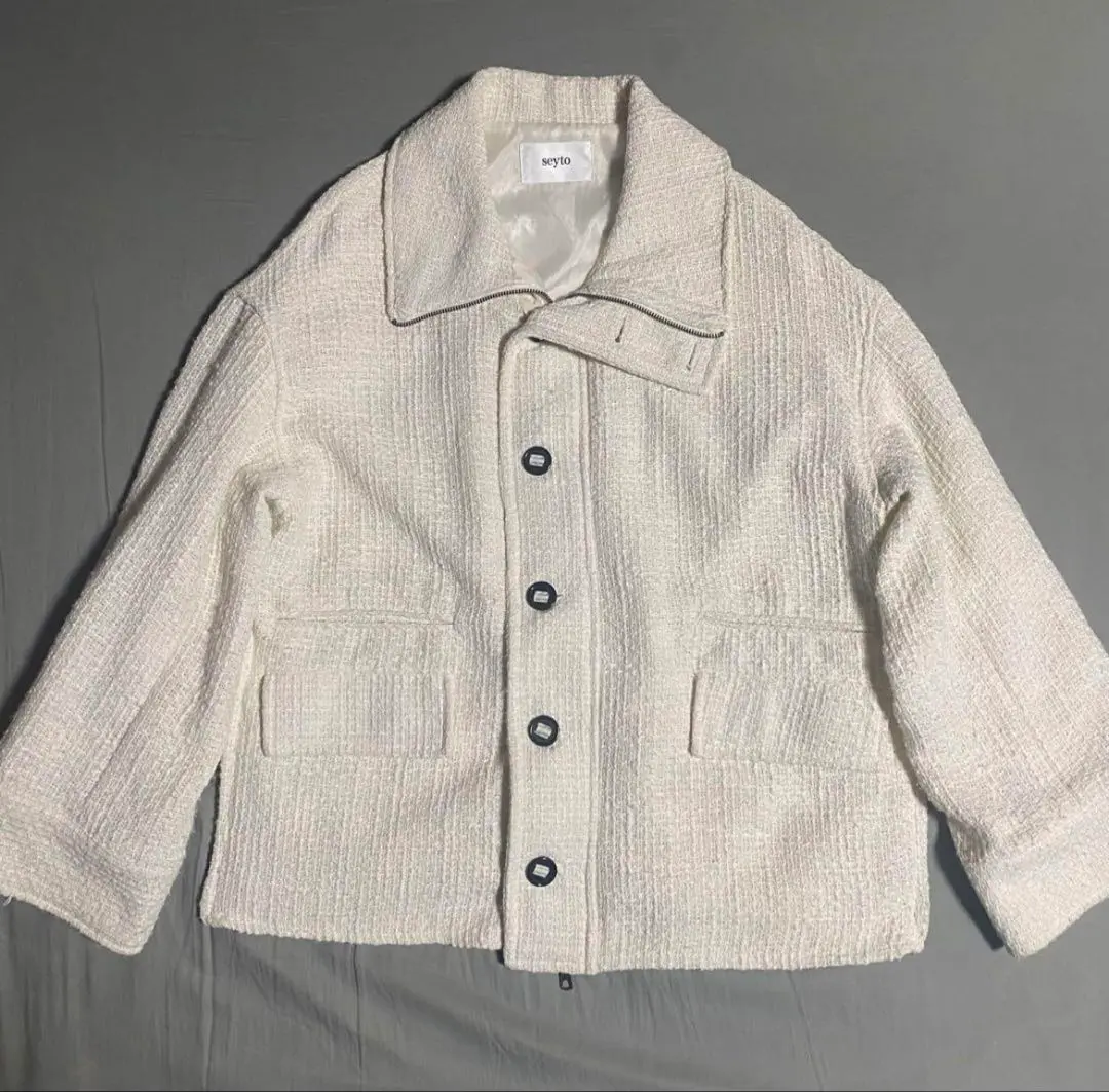 完売品　サイズ2 seyto / ハイネックボリュームスリーブブルゾン seyto（セイト）の「High neck volume sleeve blouson