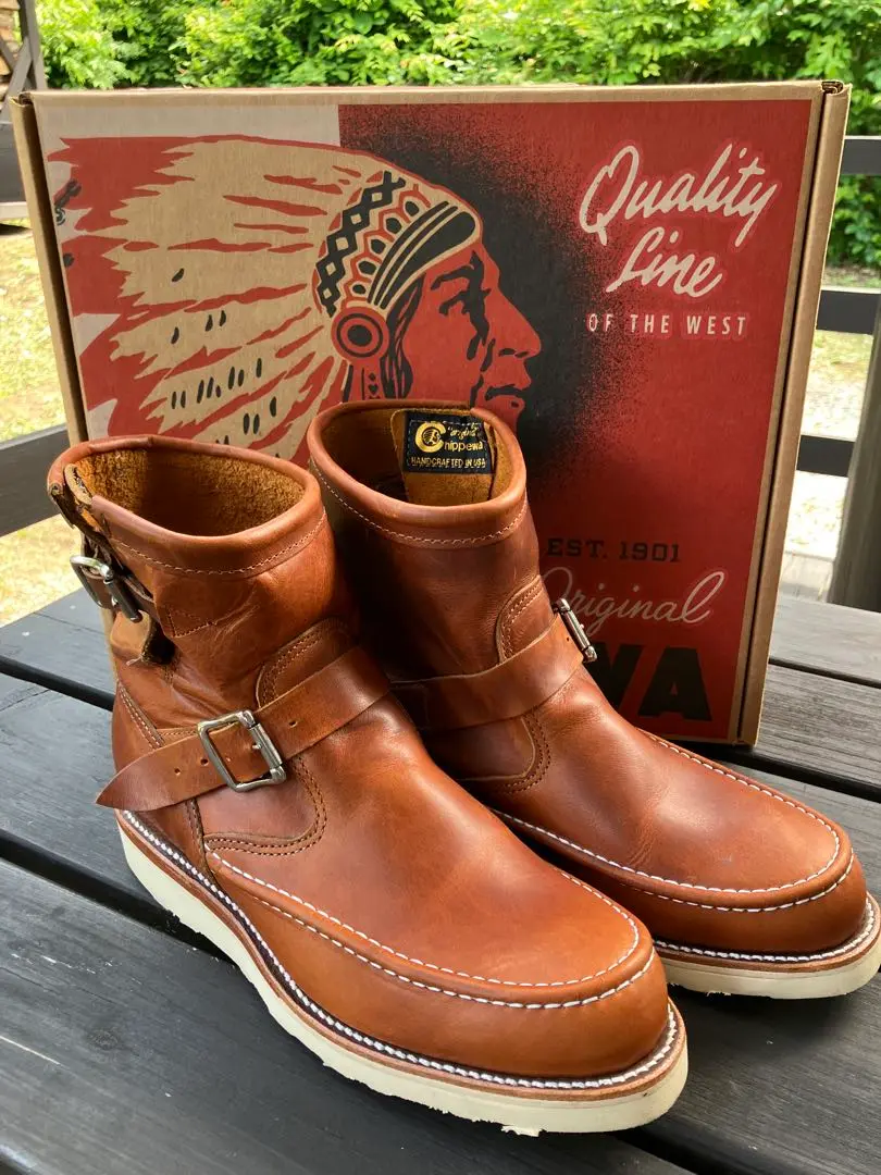 CHIPPEWA ハイランダー　ショートモック　エンジニアブーツ　1901M08 CHIPPEWA チペワ エンジニアブーツ モックトゥ ハイランダー MOC