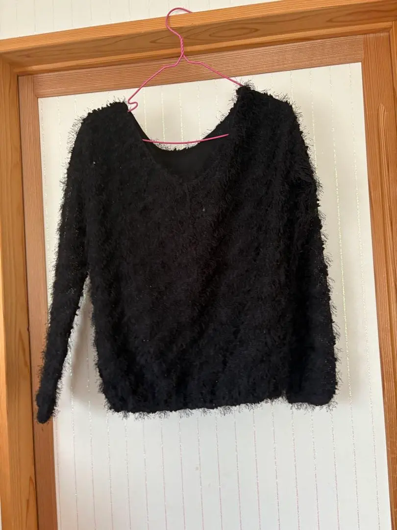 EGOIST 黑色 長袖針織衫 的縮圖