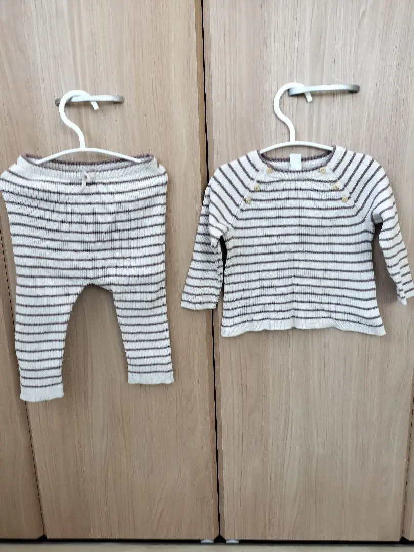 Thumbnail of Striped baby clothes set