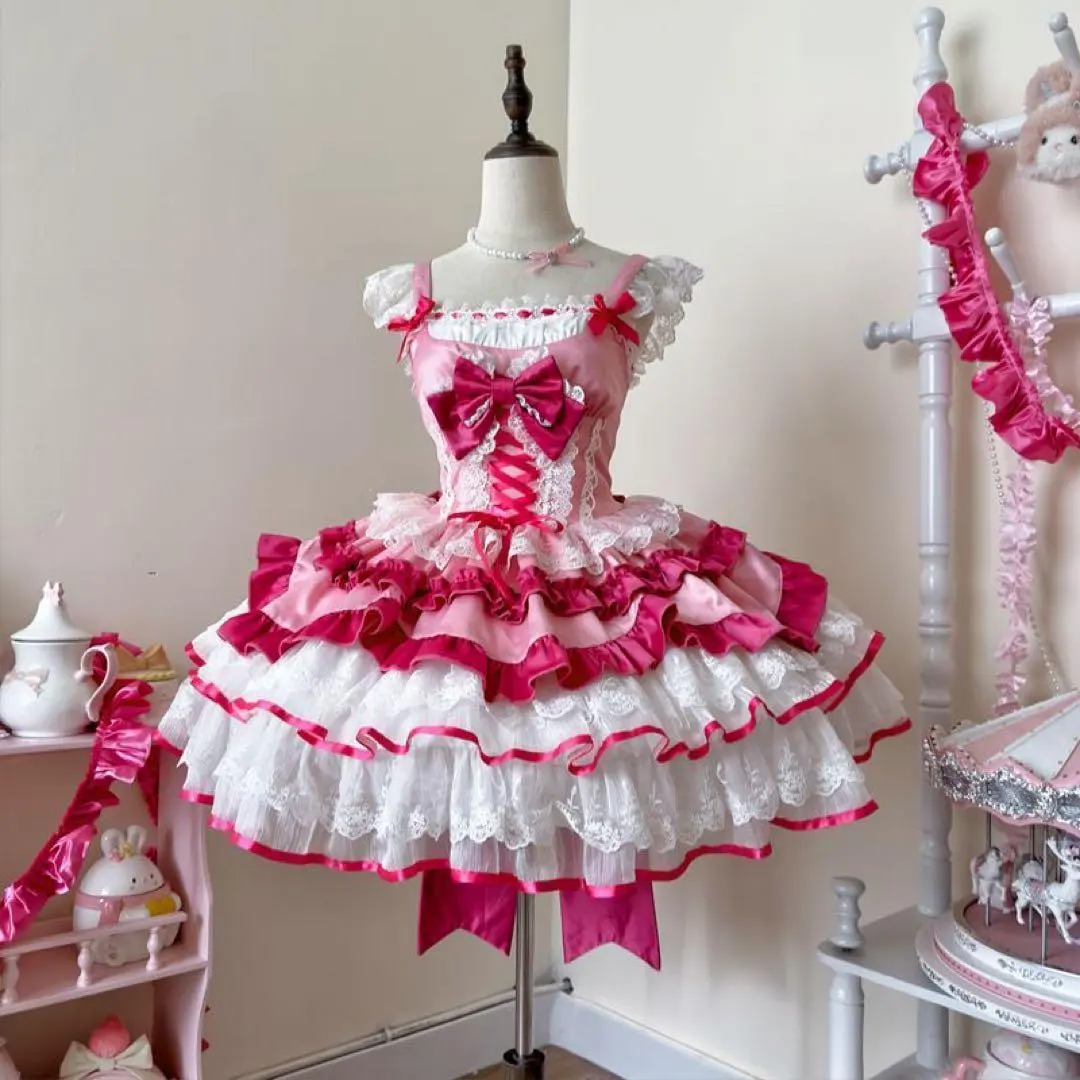 Thumbnail of Lolita, princess style, cosplay costume, navy/pink, maid, cute