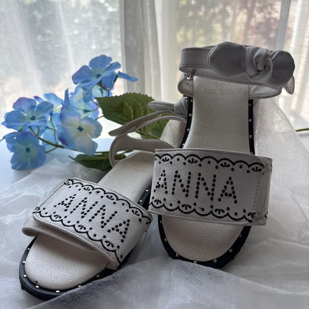 ANNA SUI mini♡サンダル♡22センチ 新品ANNA SUI miniネコスポサン22センチホワイト - メルカリ