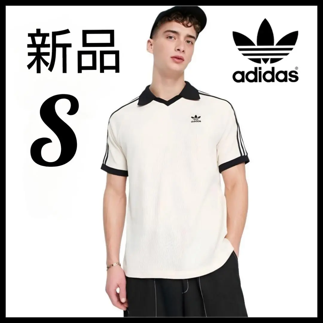アディダス ポロシャツ ワッフル Tシャツ Sサイズ 新品未使用品 adidas アディダス ワッフル Tシャツ 半袖 ポロシャツ 男女兼用