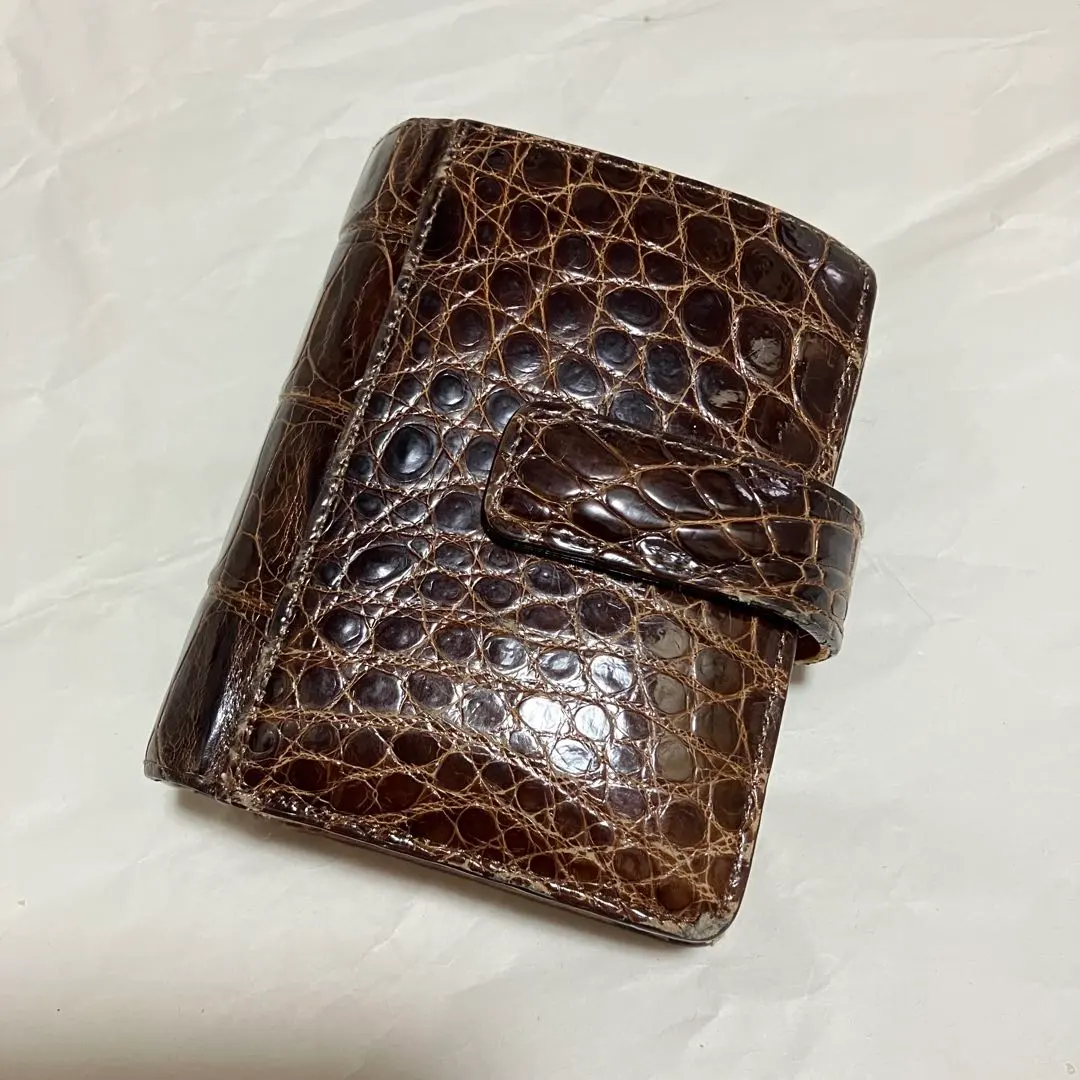 Thumbnail of [h × 3 / Ash Torowa] [High Quality] Crocodile / Bi-fold Wallet