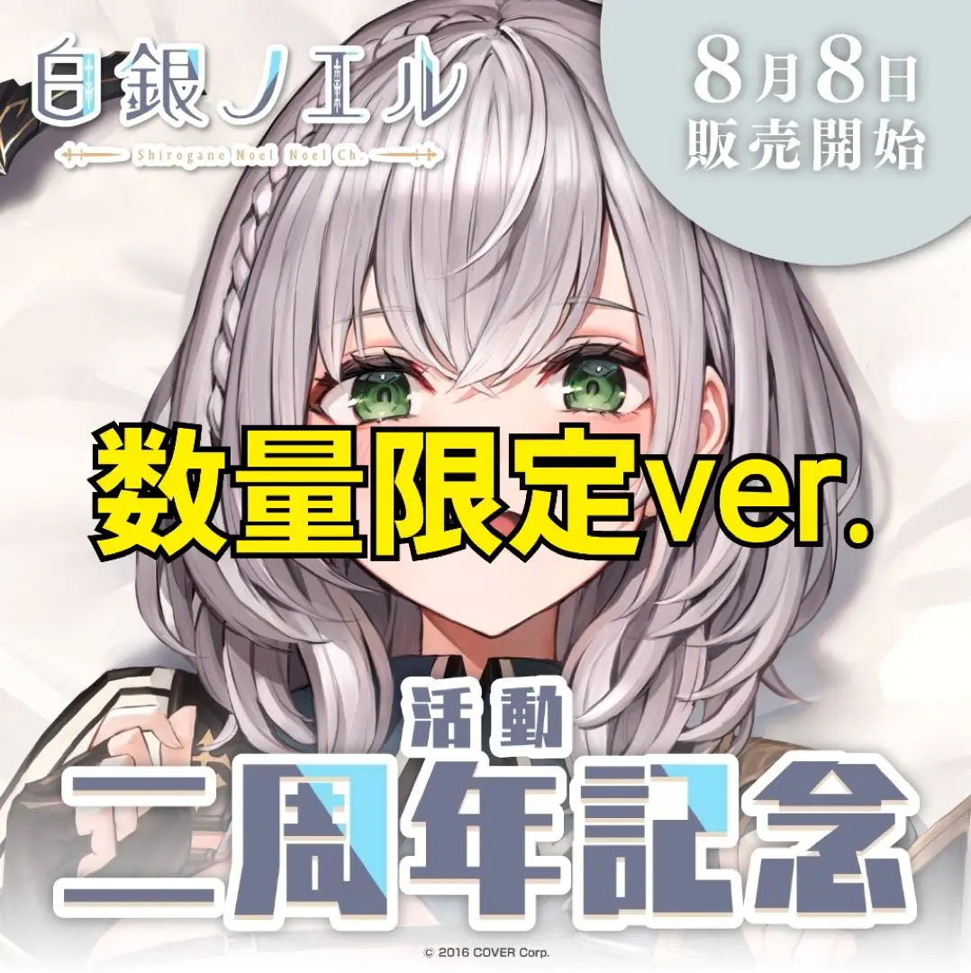 （新品未開封）白銀ノエル 活動二周年記念 抱き枕カバー 白銀ノエル 2周年記念 抱き枕カバー - メルカリ