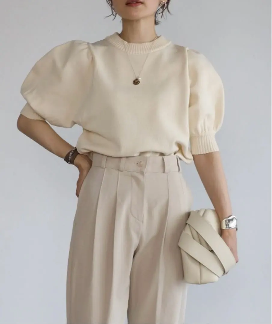 Thumbnail of Puff Sleeve Knit Top